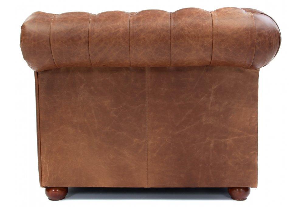 108&quot; Caramel Brown Leather Chesterfield Sofa Made to Order - Uptown Sebastian