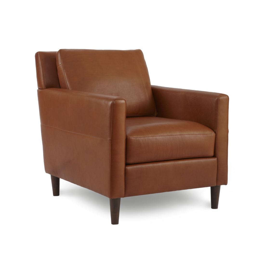 Aero Leather Club Chair Custom Made to Order - Uptown Sebastian