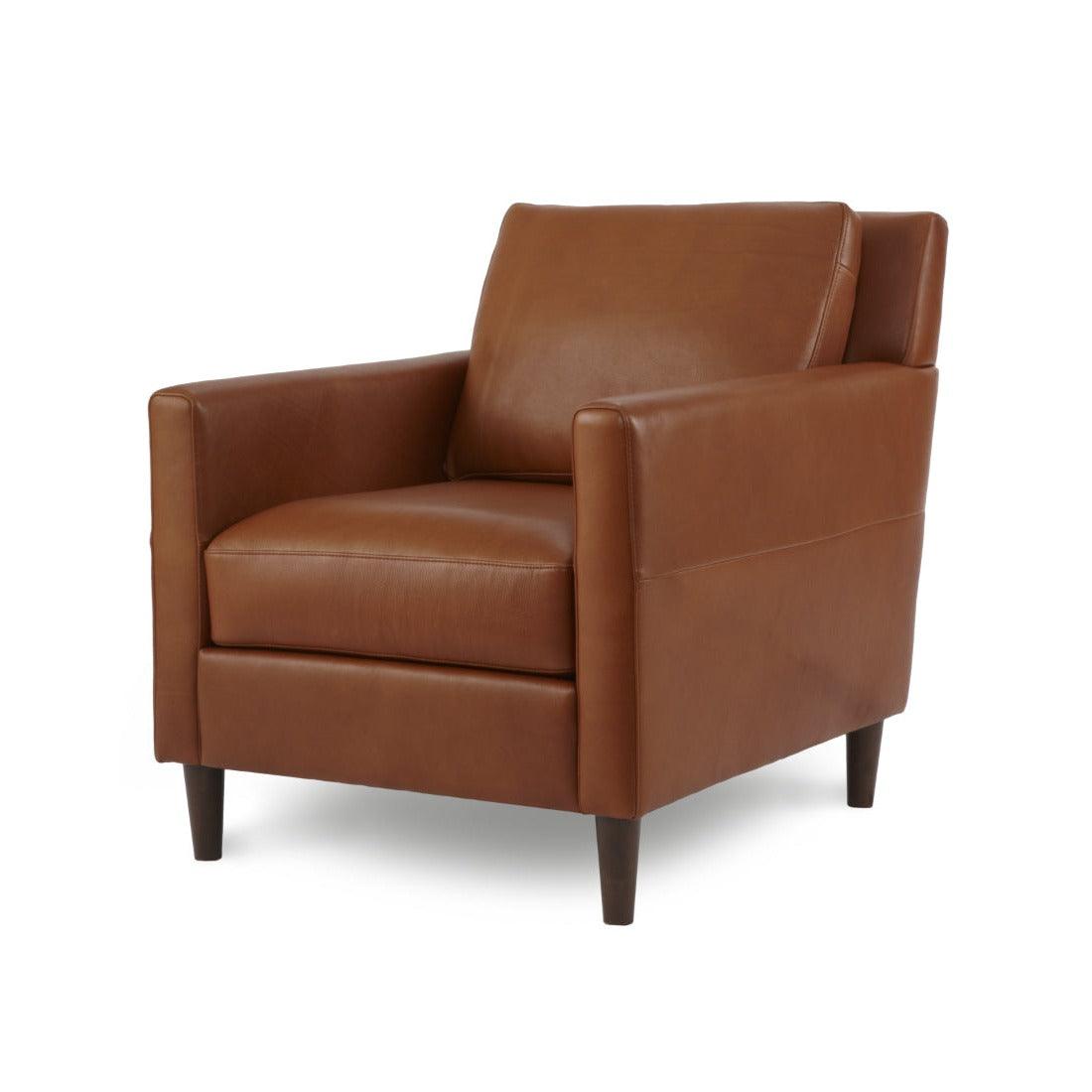 Aero Leather Club Chair Custom Made to Order - Uptown Sebastian