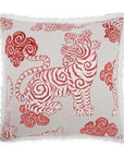 Akbar Coral Novelty Coral Salmon Large Throw Pillow With Insert - Uptown Sebastian