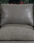 Alabama High Back Leather Sofa Dark Gray Made In the USA - Uptown Sebastian