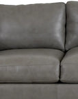 Alabama High Back Leather Sofa Dark Gray Made In the USA - Uptown Sebastian