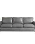 Alabama High Back Leather Sofa Dark Gray Made In the USA - Uptown Sebastian