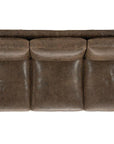 Alabama Leather Sofa Brown BenchMade In the USA - Uptown Sebastian