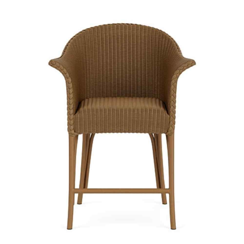 All Seasons Balcony Stool With Padded Seat Wicker Outdoor Furniture - Uptown Sebastian
