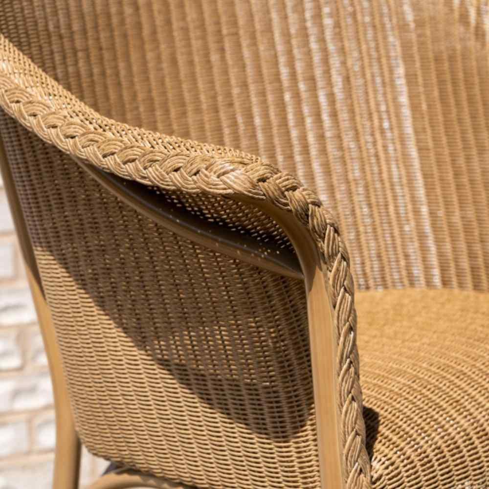 All Seasons Balcony Stool With Padded Seat Wicker Outdoor Furniture - Uptown Sebastian