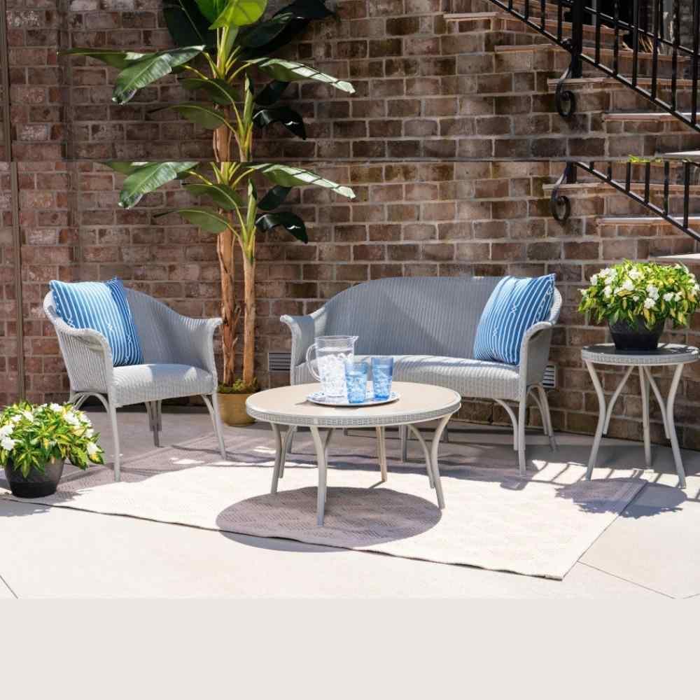 All Seasons Patio Furniture 4 Pc Settle Set Lloyd Flanders - Uptown Sebastian