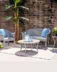 All Seasons Patio Furniture 4 Pc Settle Set Lloyd Flanders - Uptown Sebastian