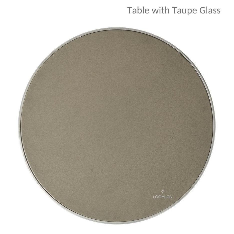 All Seasons Patio Round Bistro Table With Taupe Glass Top Lloyd Flanders - Uptown Sebastian