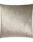 Alnwick Buff Glam Solid Tan Taupe Large Throw Pillow With Insert - Uptown Sebastian