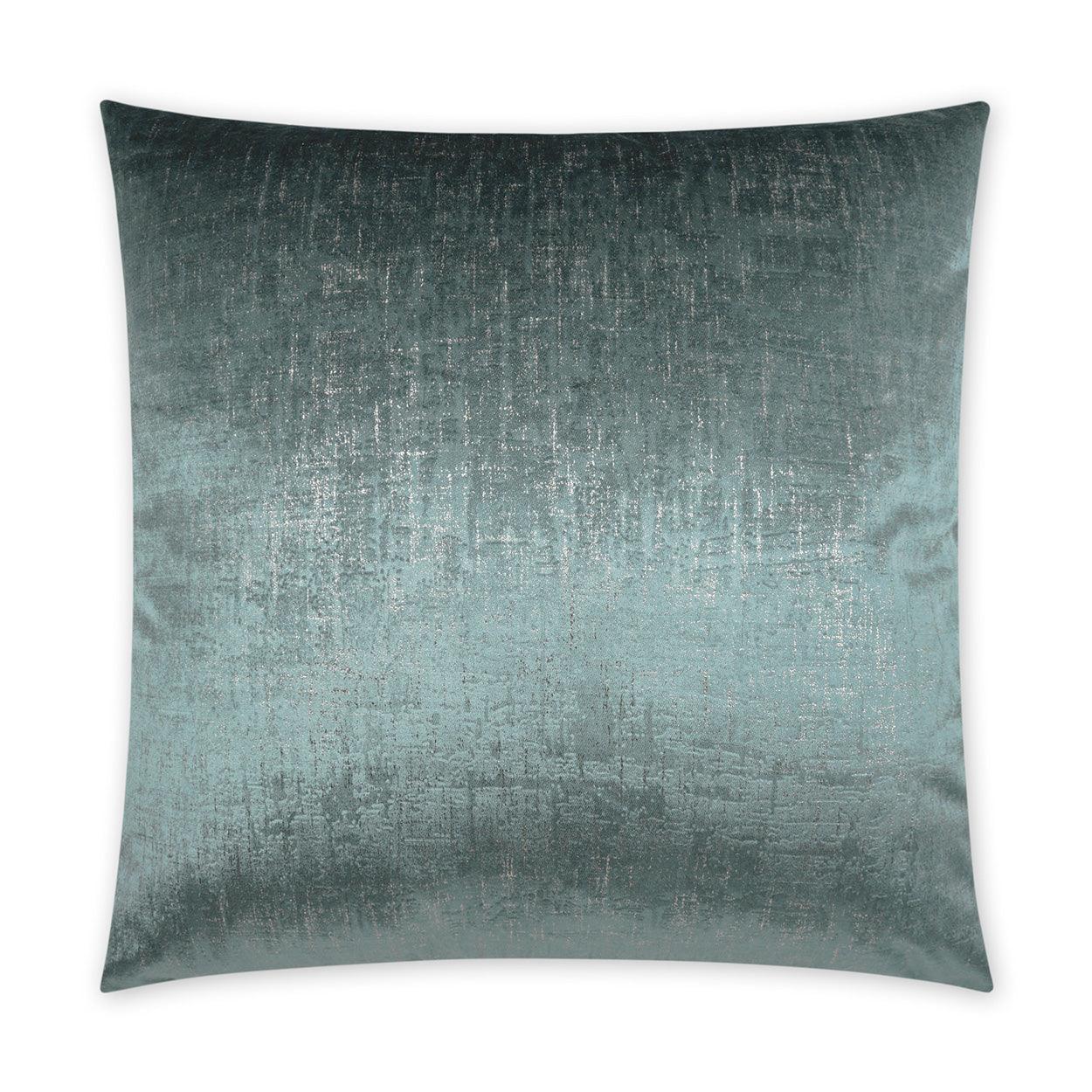 Alnwick Spa Glam Solid Turquoise Teal Large Throw Pillow With Insert - Uptown Sebastian