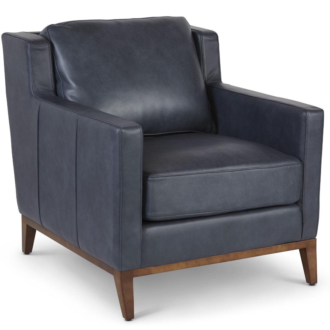 Anders Leather Club Chair Handcrafted and Made to Order - Uptown Sebastian