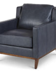 Anders Leather Club Chair Handcrafted and Made to Order - Uptown Sebastian