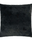 Angelou Black Solid Circular Dots Faux Fur Black Large Throw Pillow With Insert - Uptown Sebastian