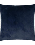 Angelou Indigo Solid Circular Dots Faux Fur Navy Large Throw Pillow With Insert - Uptown Sebastian