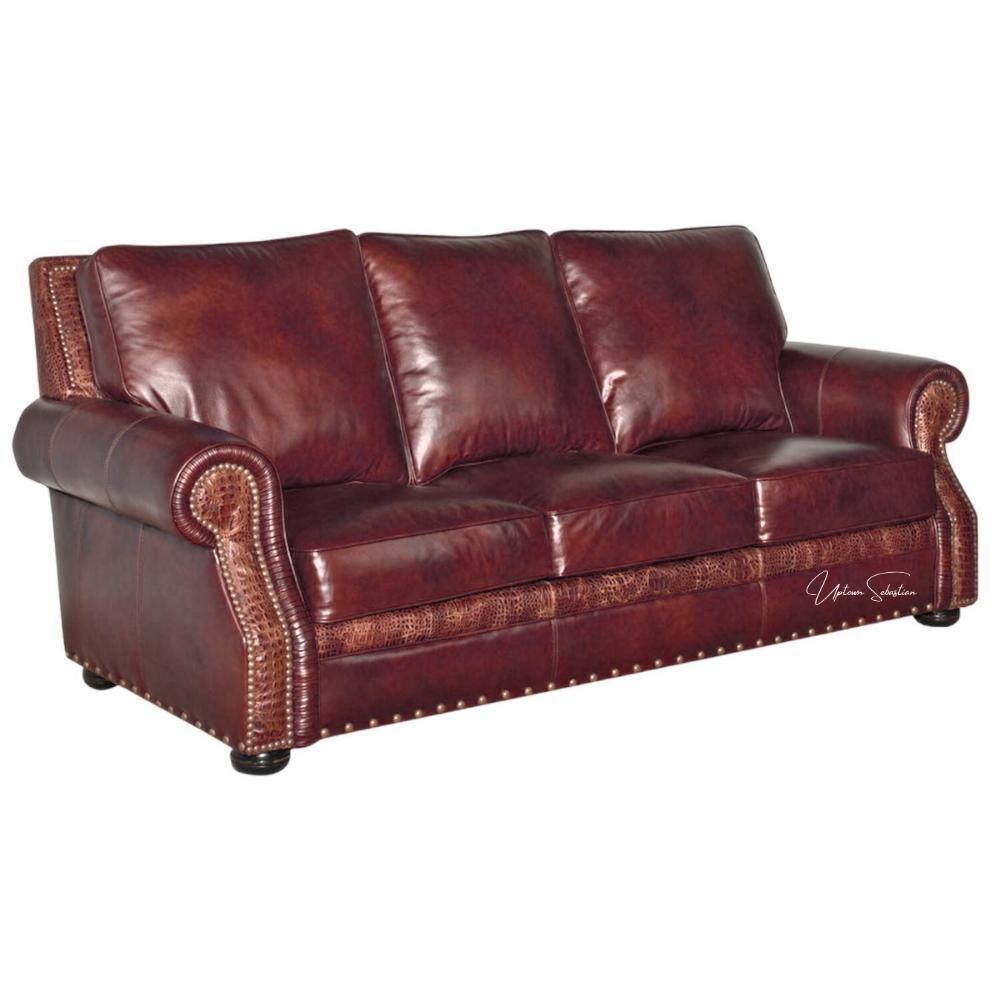 Appalachian Dream - Mountain Modern Custom Made Leather Sofa - Uptown Sebastian