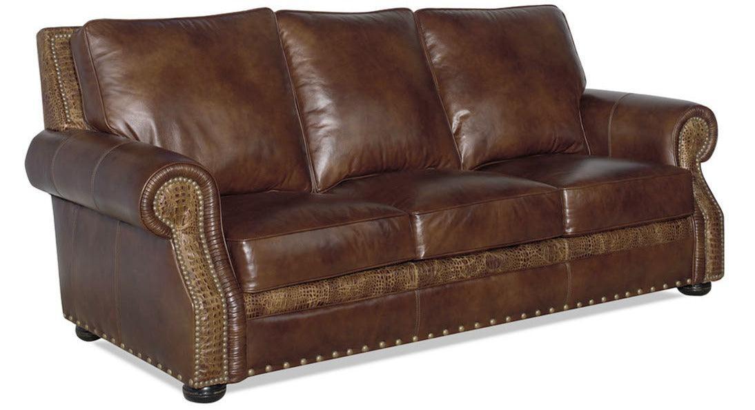 Appalachian Dream - Mountain Modern Custom Made Leather Sofa - Uptown Sebastian