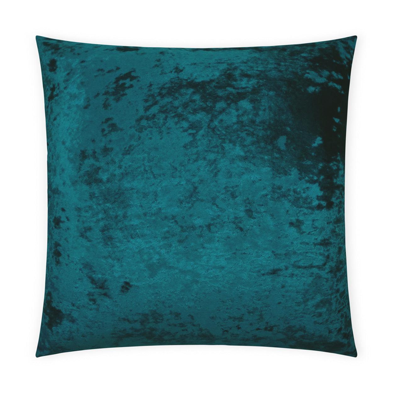 Ballet Pacific Solid Turquoise Teal Large Throw Pillow With Insert - Uptown Sebastian