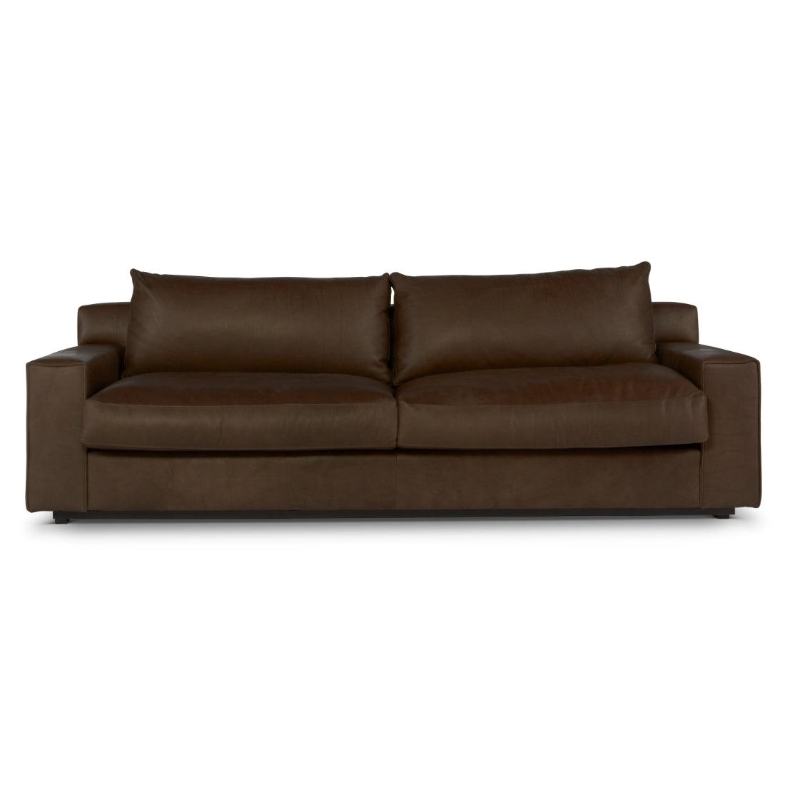 Barrett Ethical Custom Made 2 Cushion Leather Sofa - Uptown Sebastian