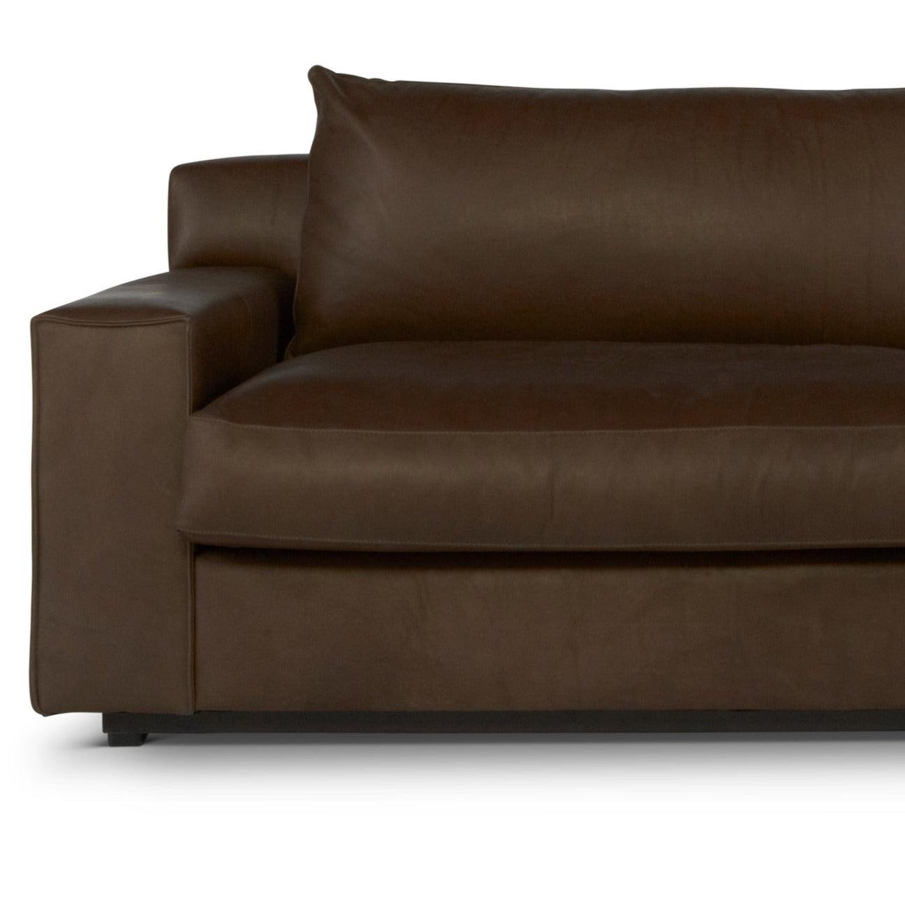 Barrett Ethical Custom Made 2 Cushion Leather Sofa - Uptown Sebastian