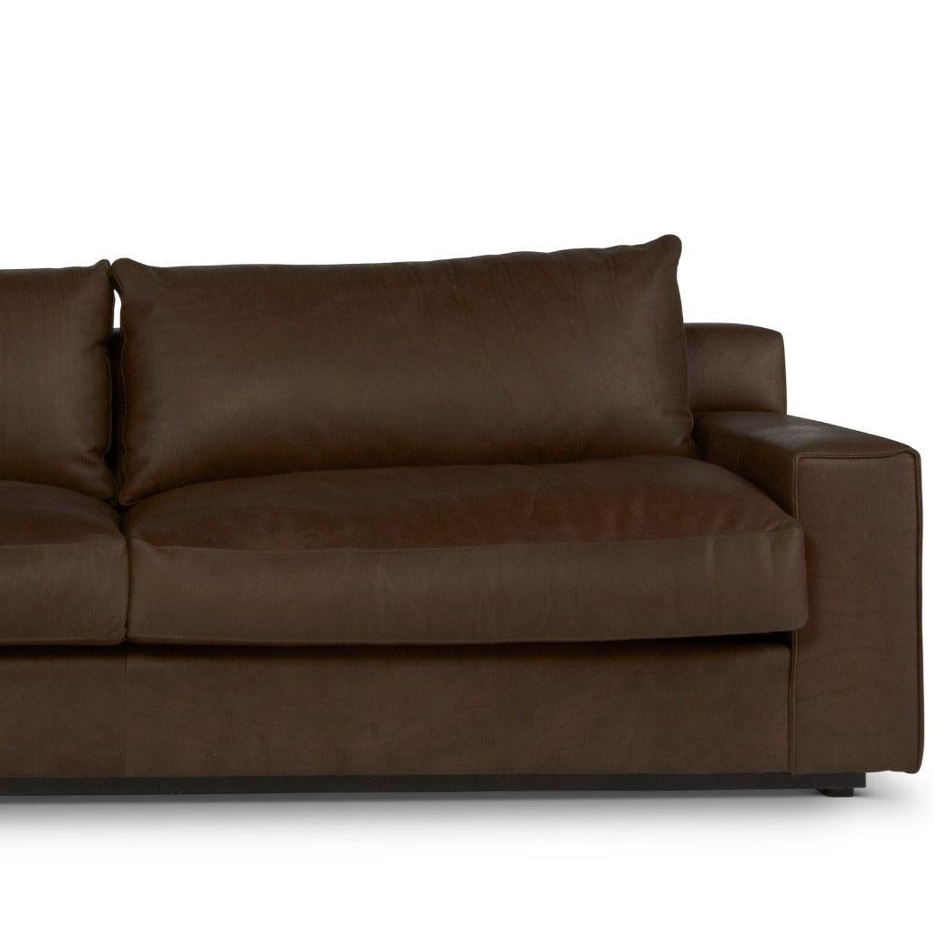 Barrett Ethical Custom Made 2 Cushion Leather Sofa - Uptown Sebastian