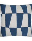 Bayview Cobalt Geometric Blue Large Throw Pillow With Insert - Uptown Sebastian