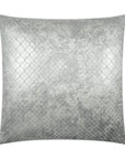 Beadling Pearl Glam Circular Dots Silver Large Throw Pillow With Insert - Uptown Sebastian