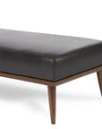 Beckett Bench Ottoman Coffee Table Top Grain Leather Made to Order - Uptown Sebastian