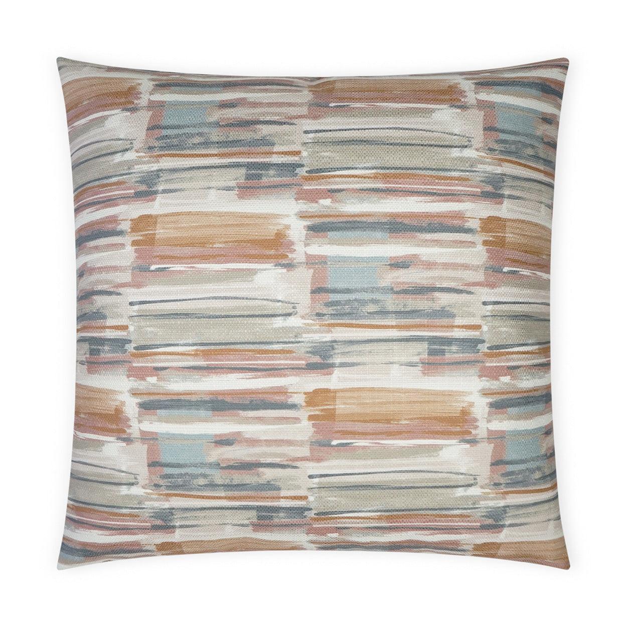 Bellamy Blush Abstract Blush Large Throw Pillow With Insert - Uptown Sebastian