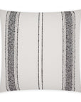 Bellweather Stripes White Large Throw Pillow With Insert - Uptown Sebastian