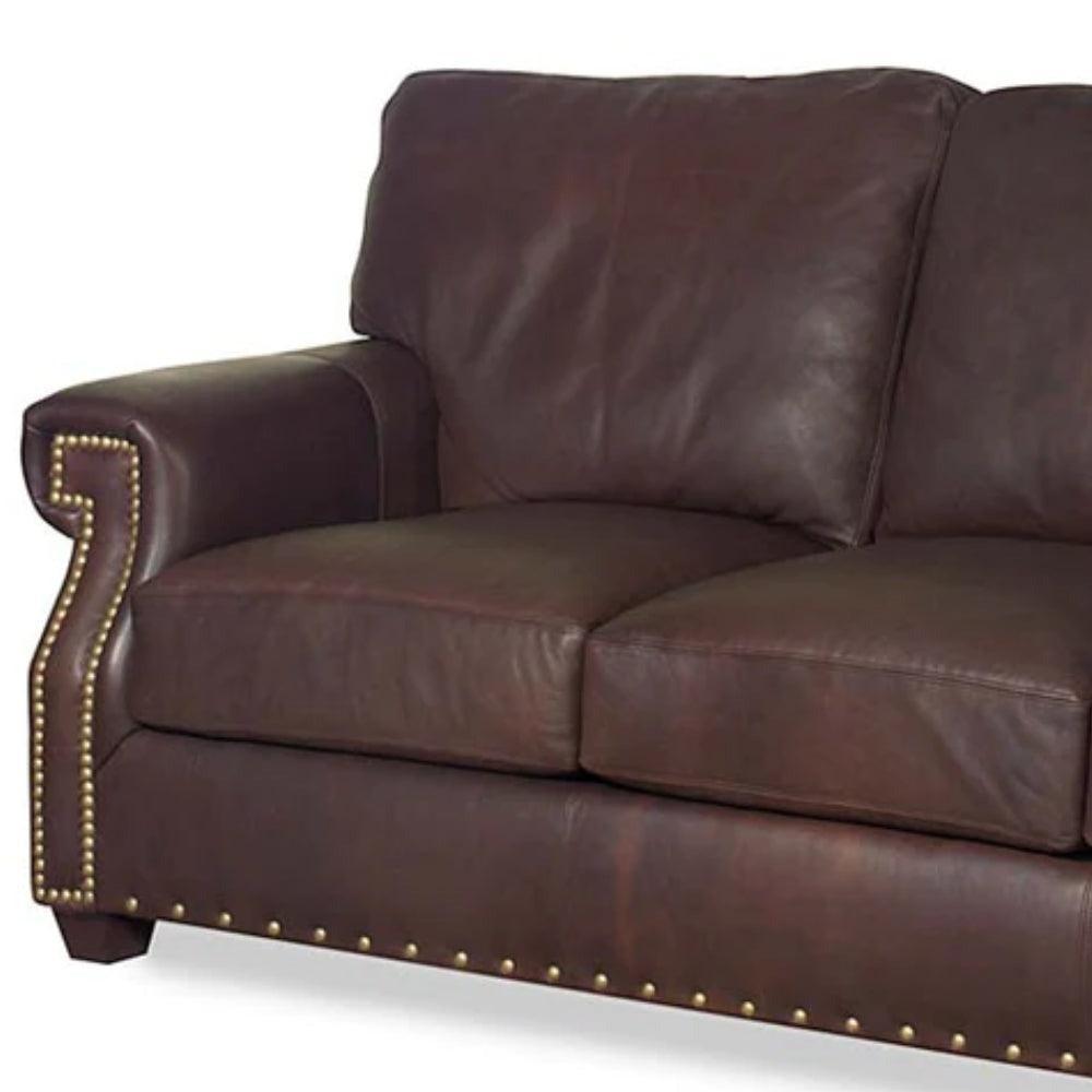 Benchmade to Order 90 Inches Leather Sofa Modern Hartford - Uptown Sebastian