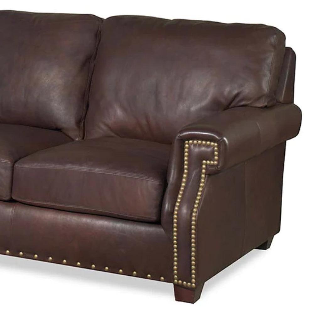 Benchmade to Order 90 Inches Leather Sofa Modern Hartford - Uptown Sebastian