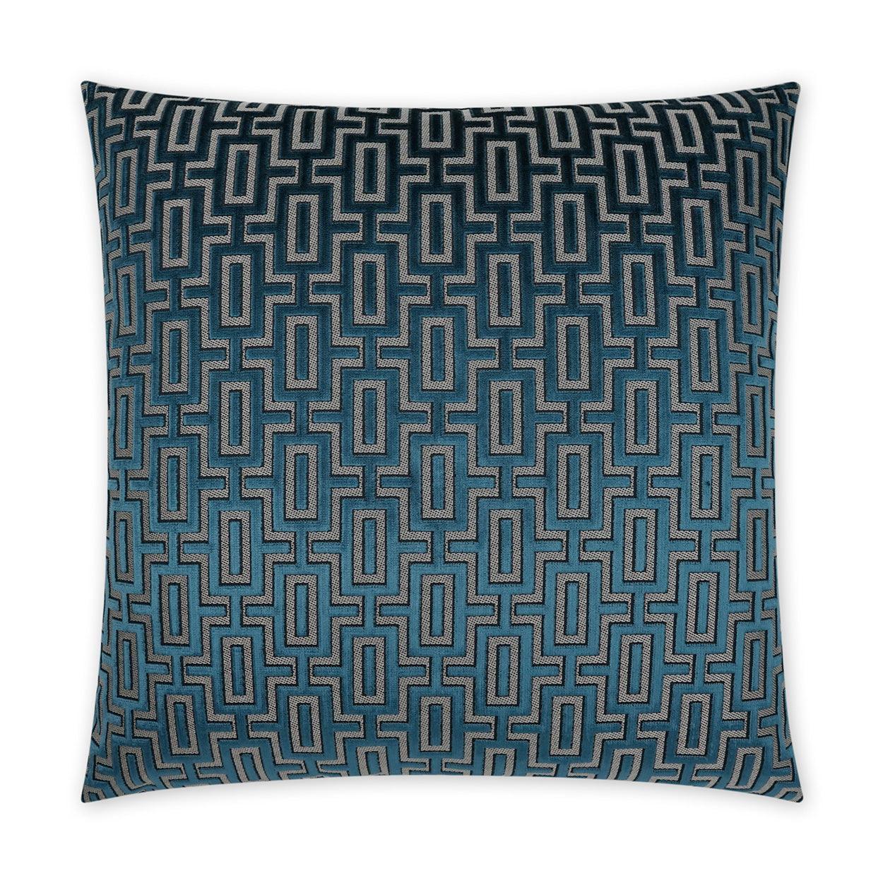 Bergman Sapphire Blue Large Throw Pillow With Insert - Uptown Sebastian