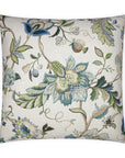 Brissac Floral Traditional Blue Green Large Throw Pillow With Insert - Uptown Sebastian