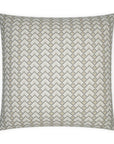 Brookland Twine Grey Ivory Large Throw Pillow With Insert - Uptown Sebastian