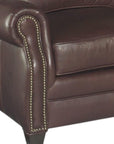 Brown Leather Sofa 3 Seater Leather Couch American Made - Uptown Sebastian