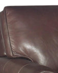 Brown Leather Sofa 3 Seater Leather Couch American Made - Uptown Sebastian