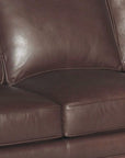 Brown Leather Sofa 3 Seater Leather Couch American Made - Uptown Sebastian