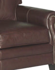 Brown Leather Sofa 3 Seater Leather Couch American Made - Uptown Sebastian