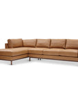 Burbank Large Leather Left Facing Sectional Sofa - Uptown Sebastian