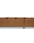 Burbank Large Leather Left Facing Sectional Sofa - Uptown Sebastian