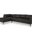 Burbank Large Leather Left Facing Sectional Sofa - Uptown Sebastian