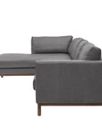 Burbank Large Leather Left Facing Sectional Sofa - Uptown Sebastian