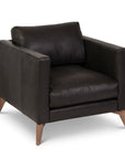 Burbank Leather Club Chair Environmentally Friendly and Made to Order - Uptown Sebastian