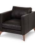 Burbank Leather Club Chair Environmentally Friendly and Made to Order - Uptown Sebastian