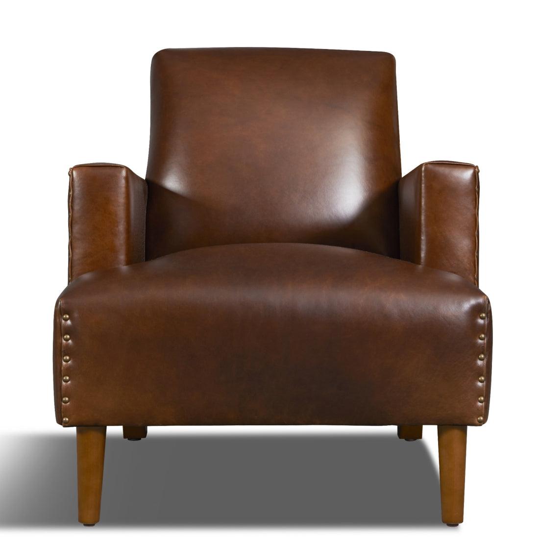 Button Tufted Leather Club Chair Duke - Uptown Sebastian