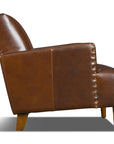 Button Tufted Leather Club Chair Duke - Uptown Sebastian