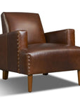 Button Tufted Leather Club Chair Duke - Uptown Sebastian