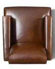 Button Tufted Leather Club Chair Duke - Uptown Sebastian