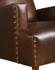 Button Tufted Leather Club Chair Duke - Uptown Sebastian